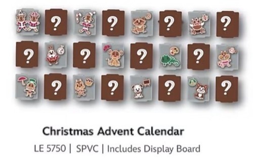 Disney Parks Pin Box Set - Christmas Advent Calendar 2026 Gingerbread Cookies Disney Parks Pin Box Set - Christmas Advent Calendar 2026 Gingerbread Cookies