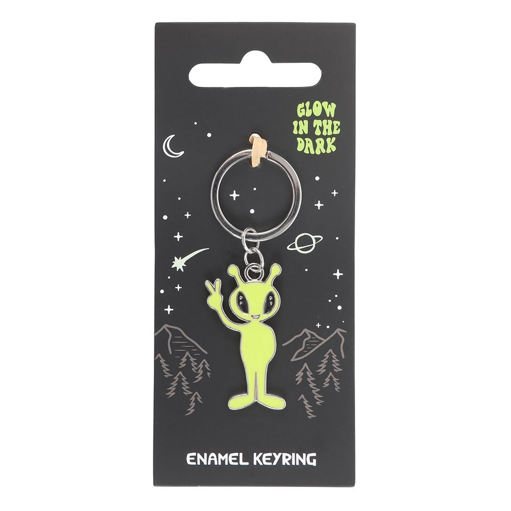 PT Pacific Trading Glow in the Dark Alien Keychain Enamel Keyring PT Pacific Trading Glow in the Dark Alien Keychain Enamel Keyring