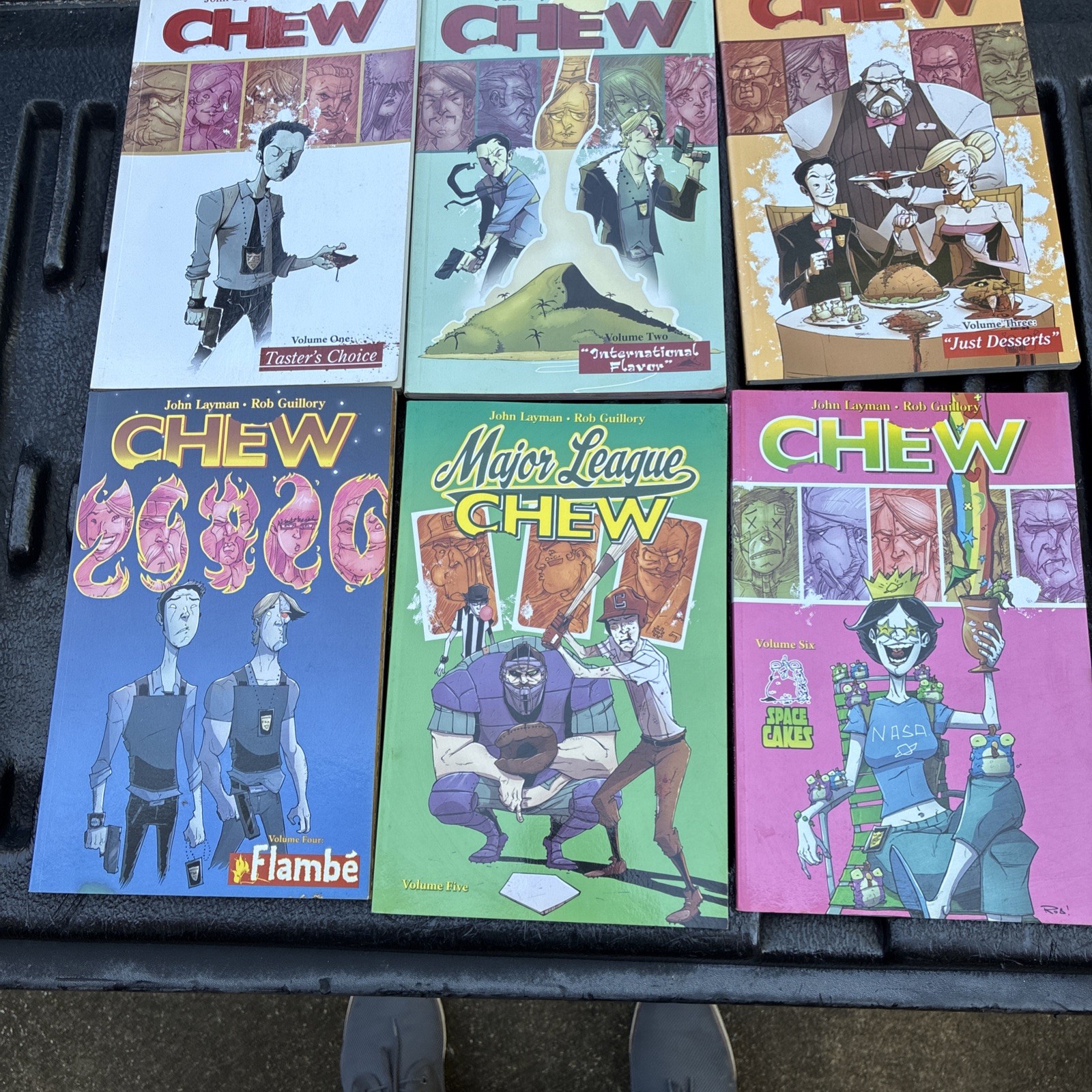 Chew Volume 1-6 TPB Image Comics 2010-2014 1st Printing Unread Read Description