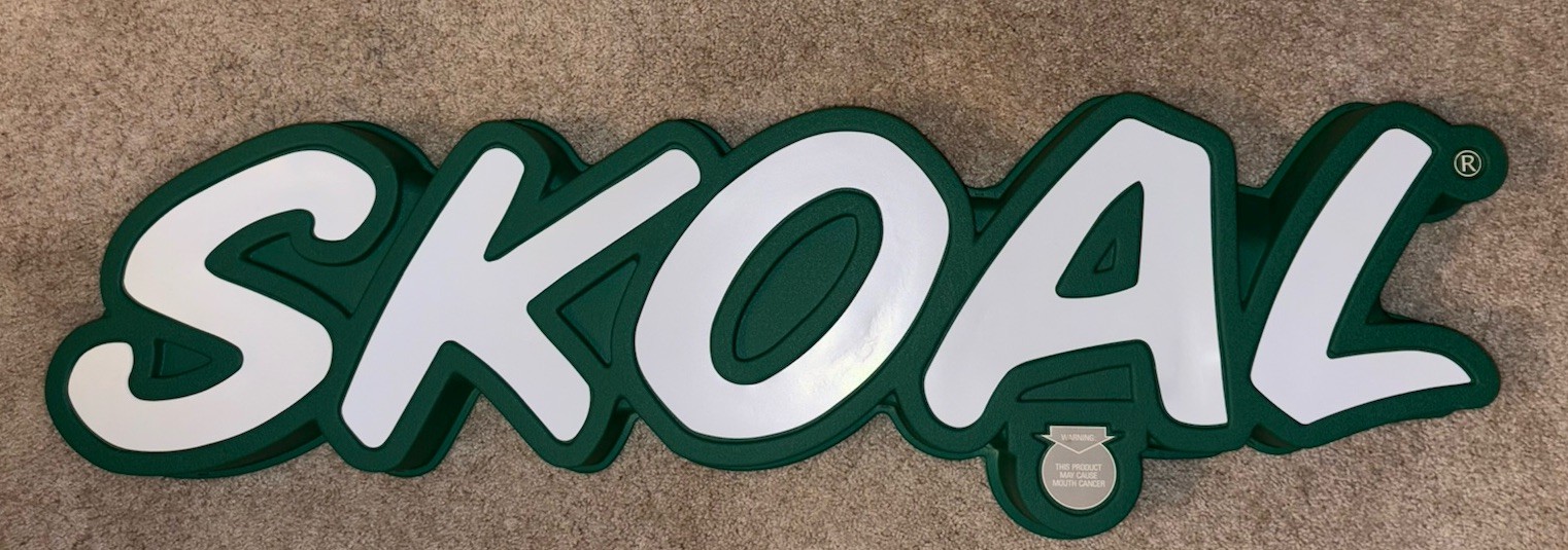Vintage 3D Skoal Snuff Tobacco Store Display Plastic Trade Sign RARE 40” - NEW Vintage 3D Skoal Snuff Tobacco Store Display Plastic Trade Sign RARE 40” - NEW