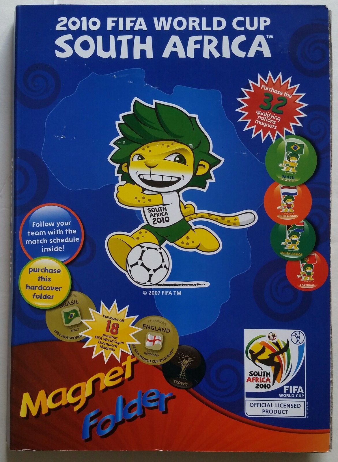 FIFA World Cup 2010 South Africa Magnets Official Album New Unused FIFA World Cup 2010 South Africa Magnets Official Album New Unused