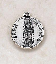 Unique Patron Saint Richard Sterling Medal Size .75in H comes with 24in Chain
