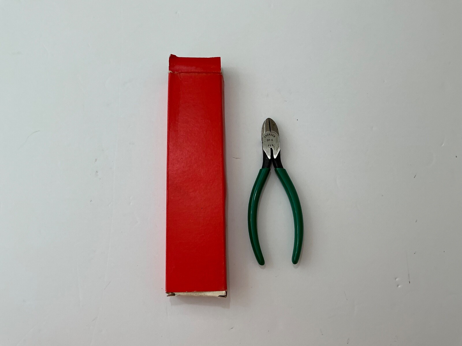 NOS vintage Thorsen 6” diaginal cutters with green handles #DP-6 USA made NOS vintage Thorsen 6” diaginal cutters with green handles #DP-6 USA made