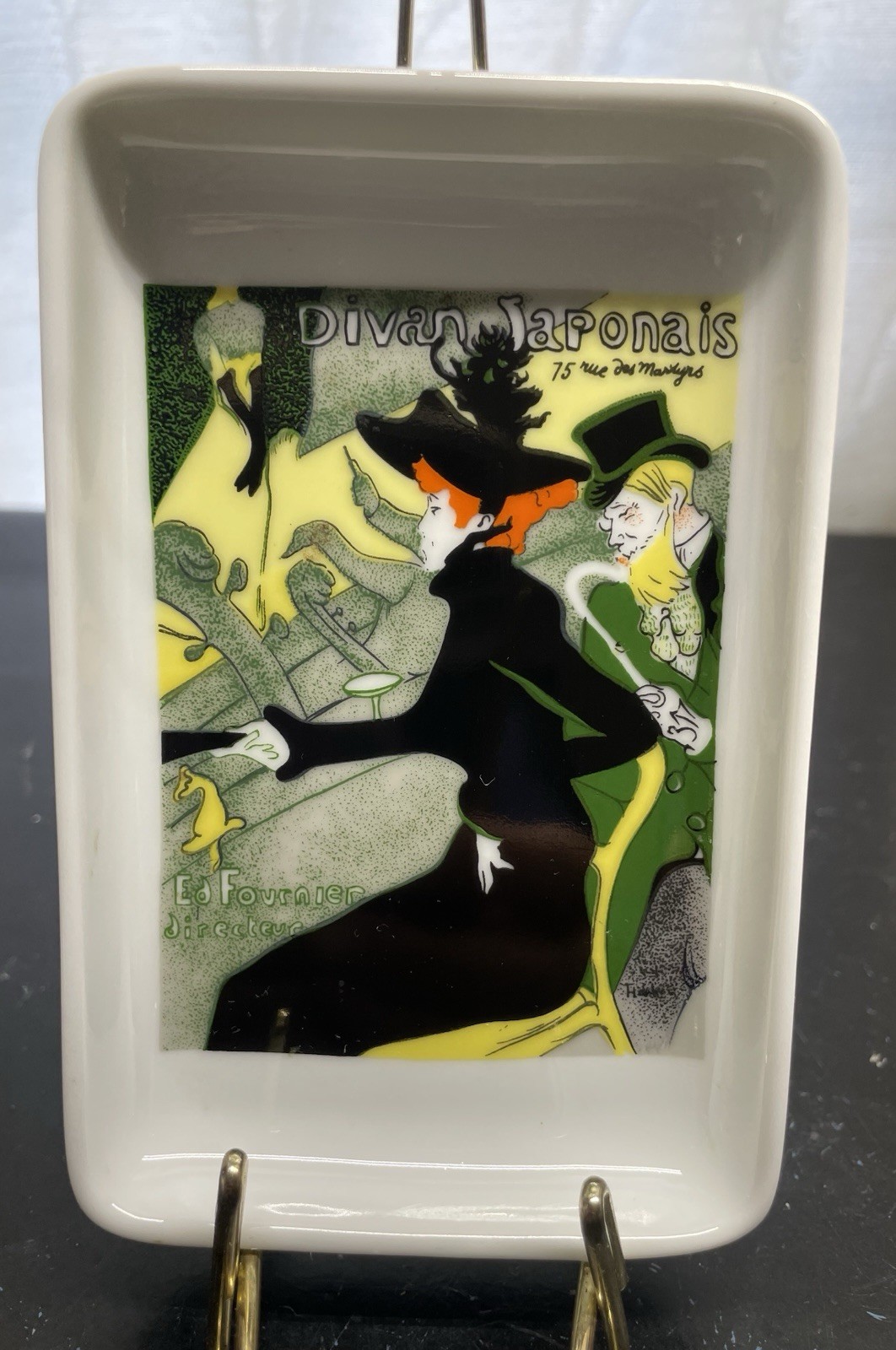 Limoges Porcelain Dish/Art Work Divan Japanais ( 1893) Henrietta de Toulouse