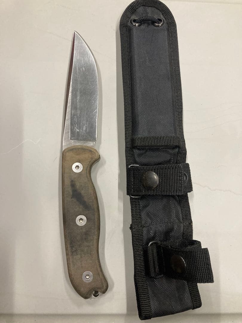 Ontario TAK-1 MOD Limited Edition 154CM Knife Linen Micarta Handle Used