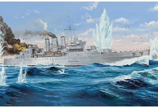 1/350 Royal Navy Heavy Cruiser HMS Cornwall Model Kit 05353 1/350 Royal Navy Heavy Cruiser HMS Cornwall Model Kit 05353