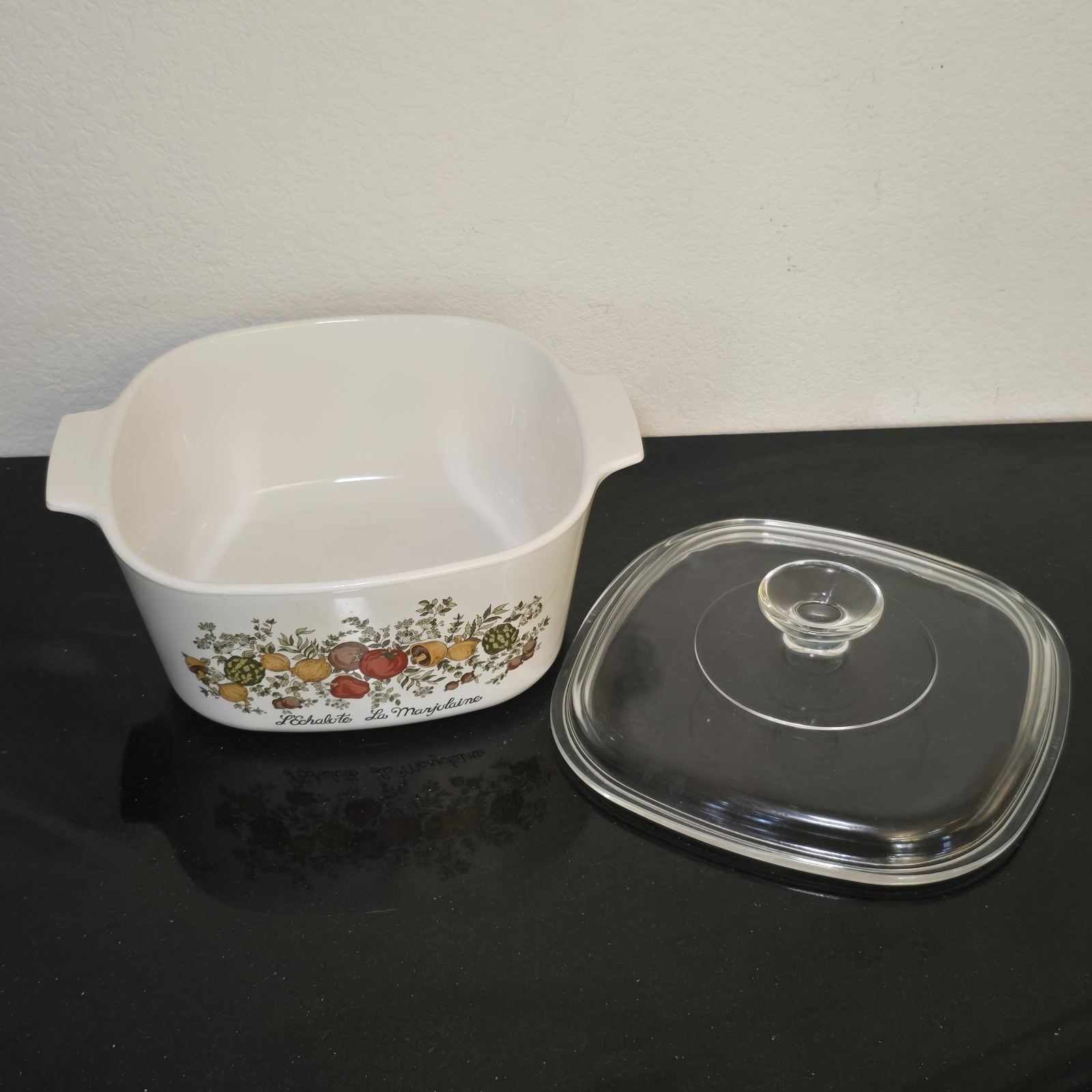 Vintage Corning Ware Spice of Life A-3-B 3Qt L\'Echalote Casserole w/Lid