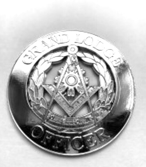 Masonic Grand Lodge Officer Chrome Emblem