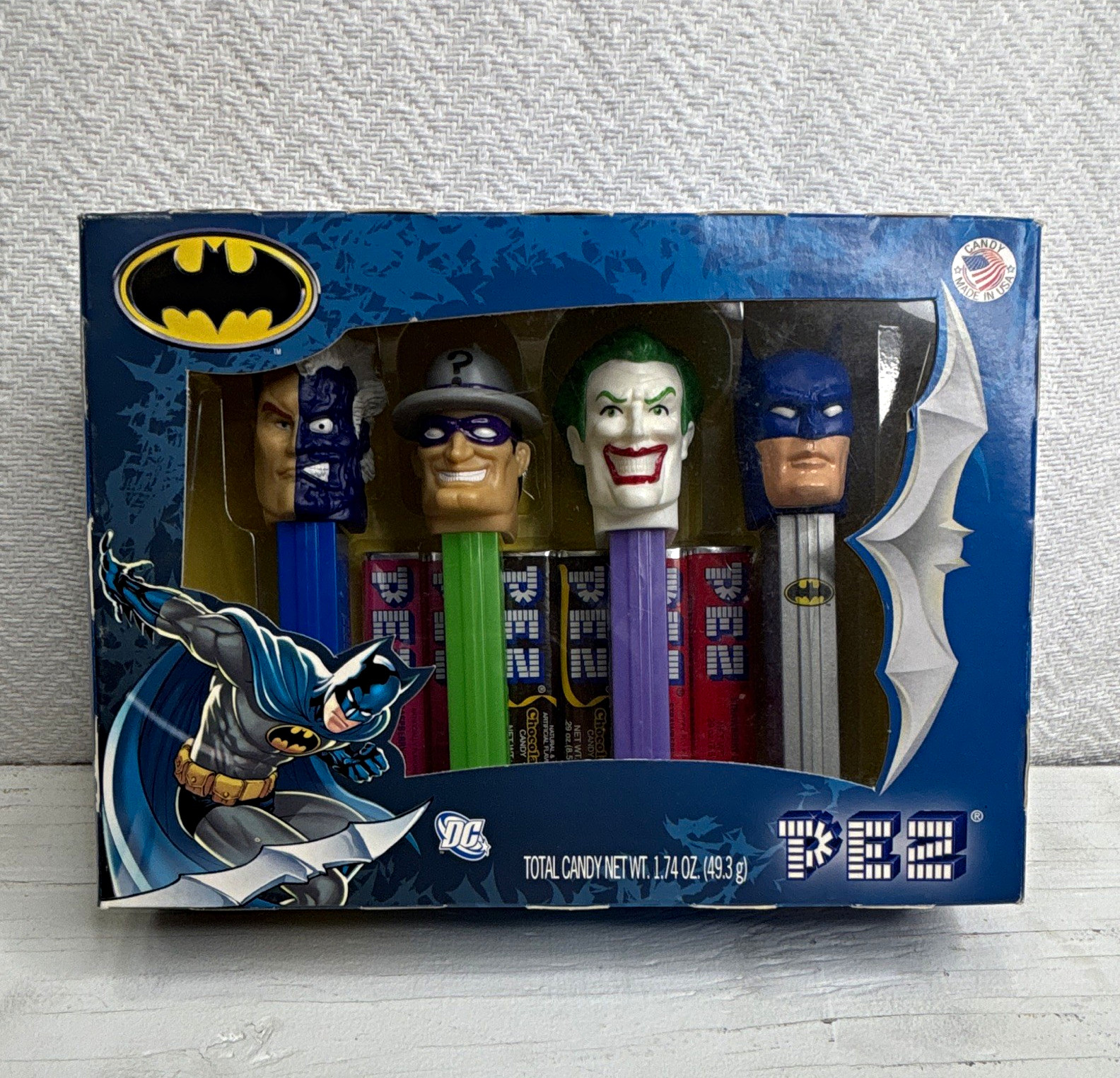Batman PEZ Collector's Set Candy Dispensers - Batman Joker Riddler Superheroes Batman PEZ Collector's Set Candy Dispensers - Batman Joker Riddler Superheroes
