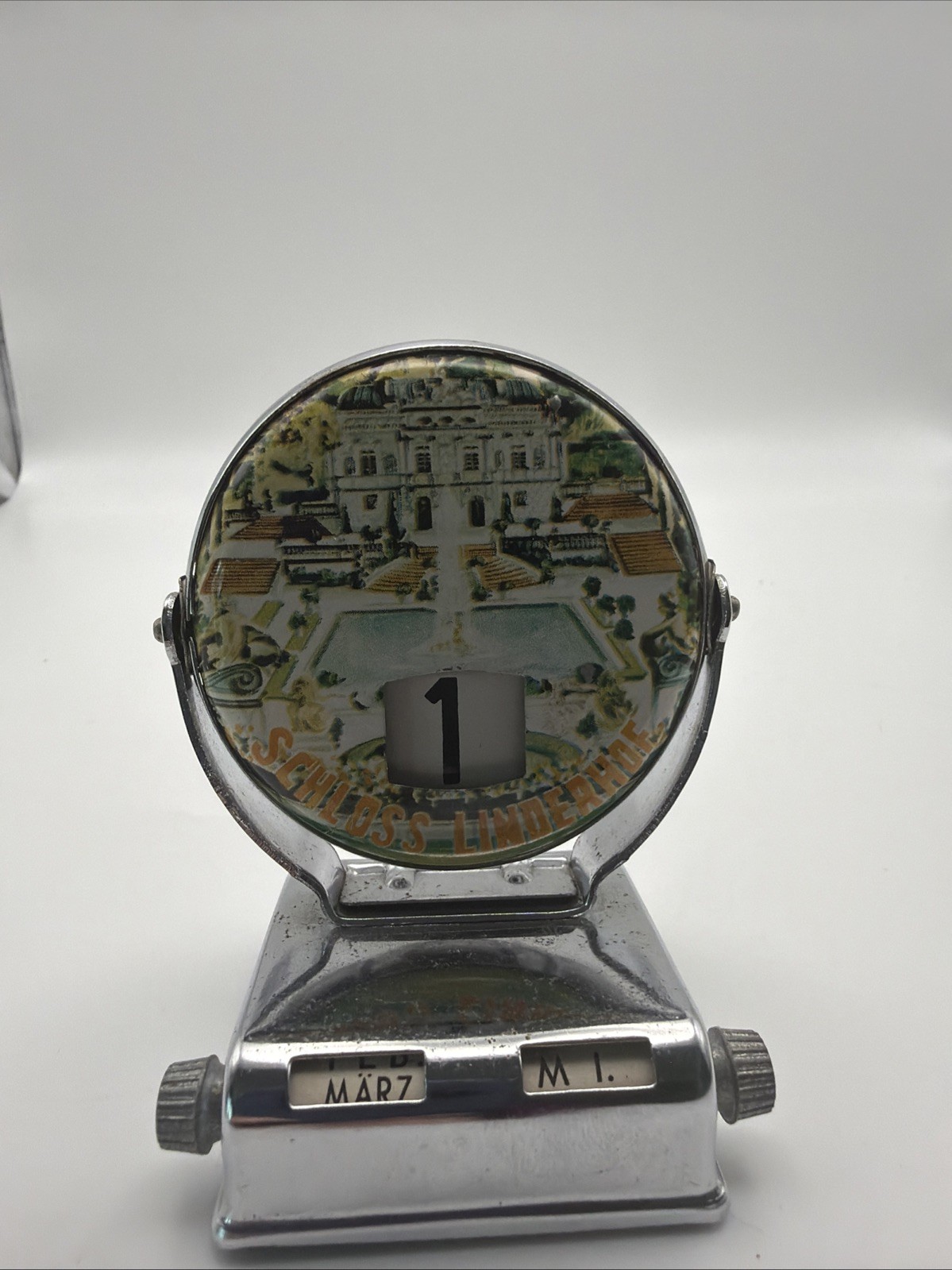 Vintage Schloss Linderhof Germany Perpetual Desk Calendar German Souvenir Vintage Schloss Linderhof Germany Perpetual Desk Calendar German Souvenir