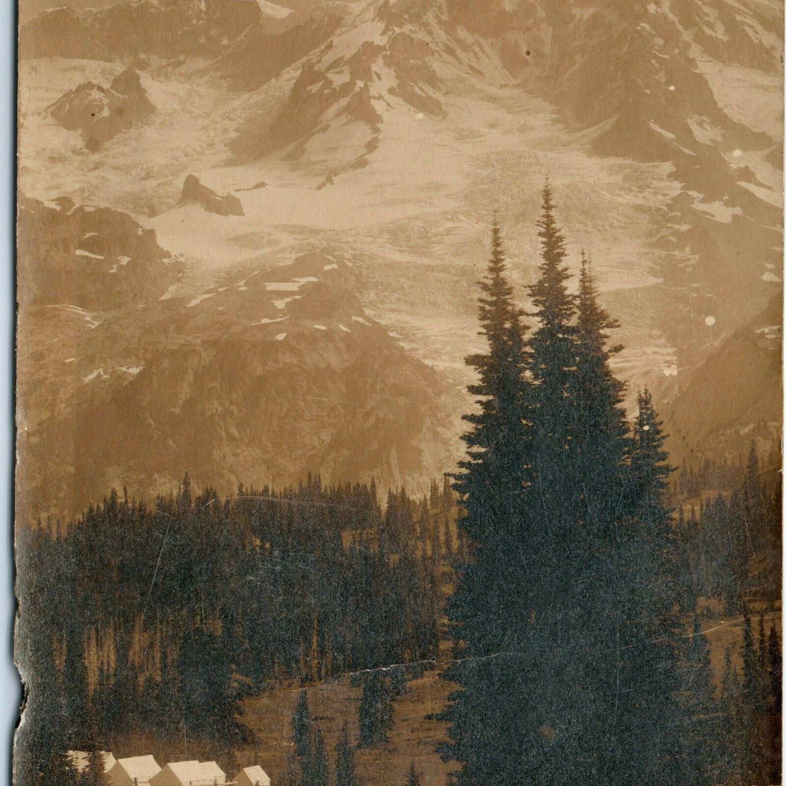 c1910s Mt Rainier National Park Settlement Campsite Tents RPPC Postcard c1910s Mt Rainier National Park Settlement Campsite Tents RPPC Postcard