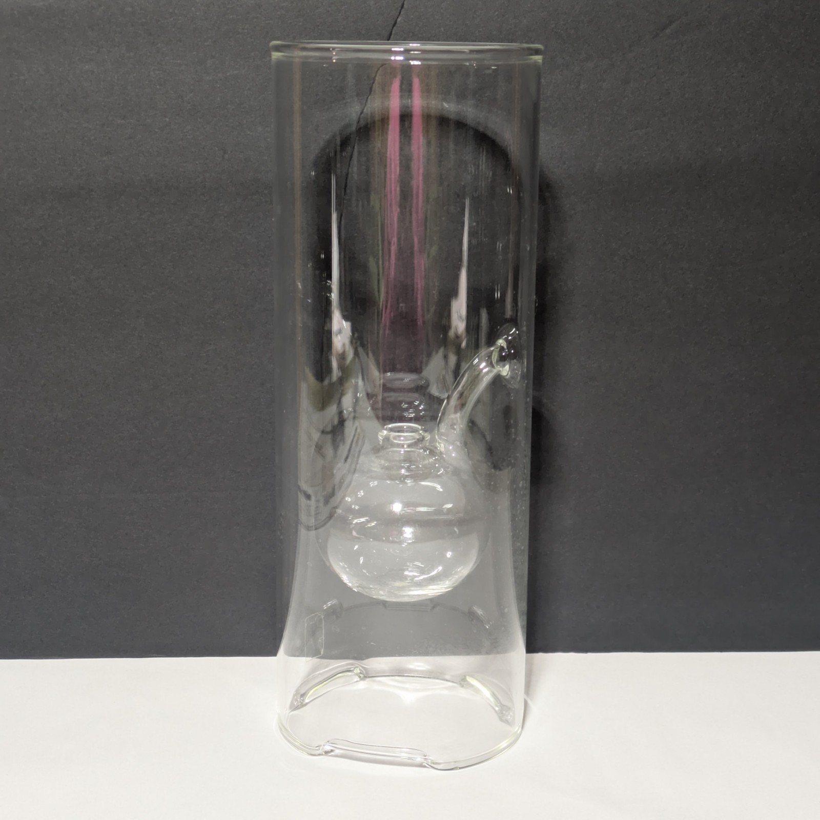 VTG Wolfard Glass Blowing Co Glass Oil Lamp Handblown 12” Clear Lantern VTG Wolfard Glass Blowing Co Glass Oil Lamp Handblown 12” Clear Lantern