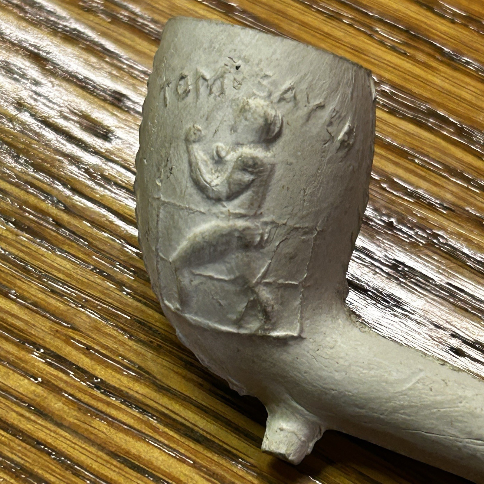 Vintage 19th Century John C Heenan vs Tom Sayer Bare Knuckle Fighters Clay Pipe