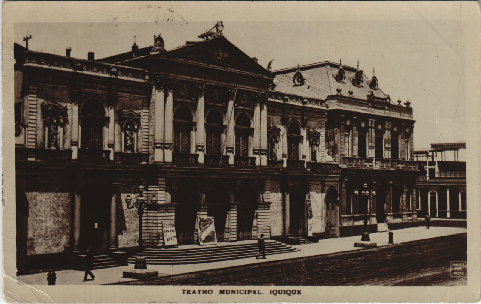 PC CHILE, TEATRO MUNICIPAL, IQUIQUE, Vintage REAL PHOTO Postcard (b42786) PC CHILE, TEATRO MUNICIPAL, IQUIQUE, Vintage REAL PHOTO Postcard (b42786)