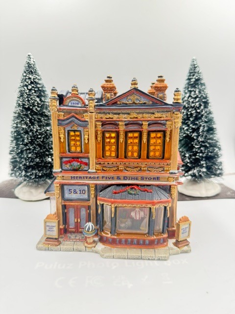 Lemax Heritage Five And Dime Vintage Christmas Village Building In Box