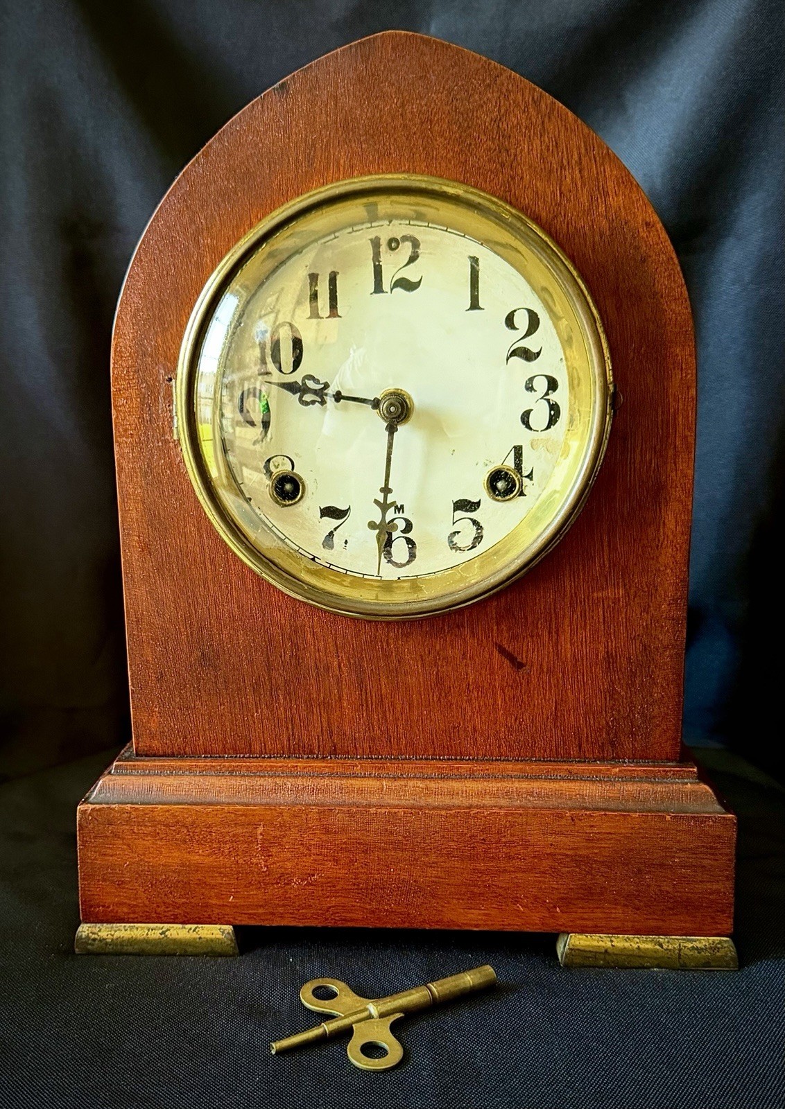 Vintage Beehive Shelf and Mantel Clock Produced by The Waterbury Clock Co. USA