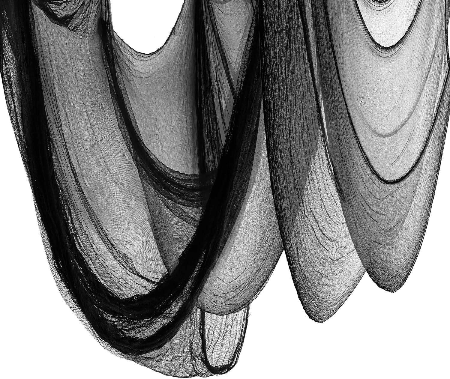 Halloween Black Creepy Cloth 315X87 Inch Spooky Decor