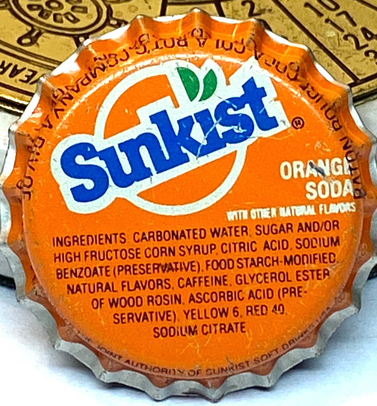FREE SHIPPING Vintage SUNKIST Orange NEW Bottle CAP Baton Rouge LA COCA COLA Co FREE SHIPPING Vintage SUNKIST Orange NEW Bottle CAP Baton Rouge LA COCA COLA Co