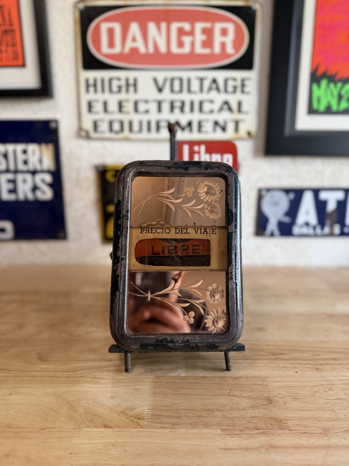 Rare Antique Vintage Spanish Taximeter Rare Antique Vintage Spanish Taximeter