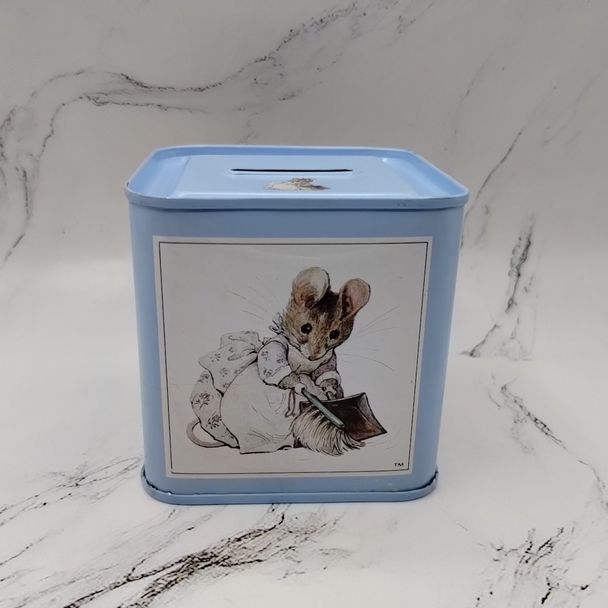 Vtg Hunky Dory Beatrix Potter Mrs Tittlemouse Mice Tin Bank 1989 Frederick Warne Vtg Hunky Dory Beatrix Potter Mrs Tittlemouse Mice Tin Bank 1989 Frederick Warne