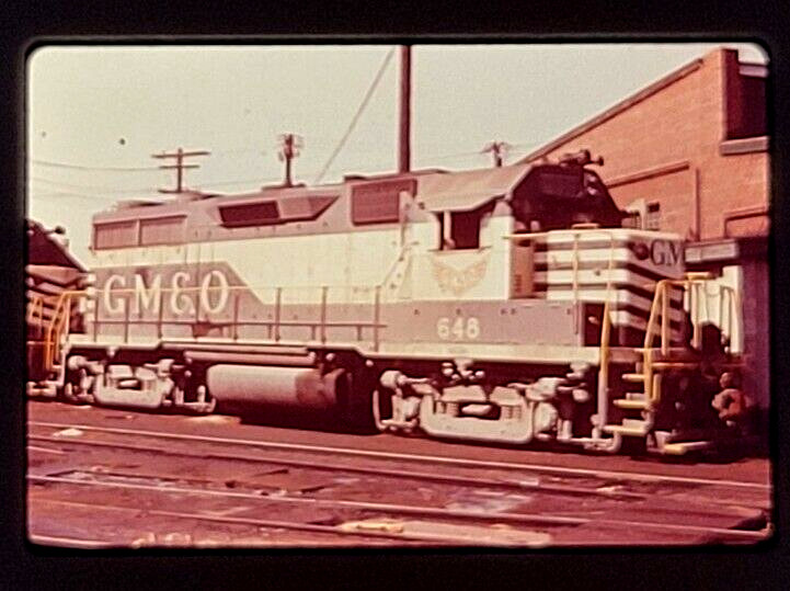 GM&O Engine Locomotive #648 GP-35 Railroad 35mm Photo Slide Trains on the Rails