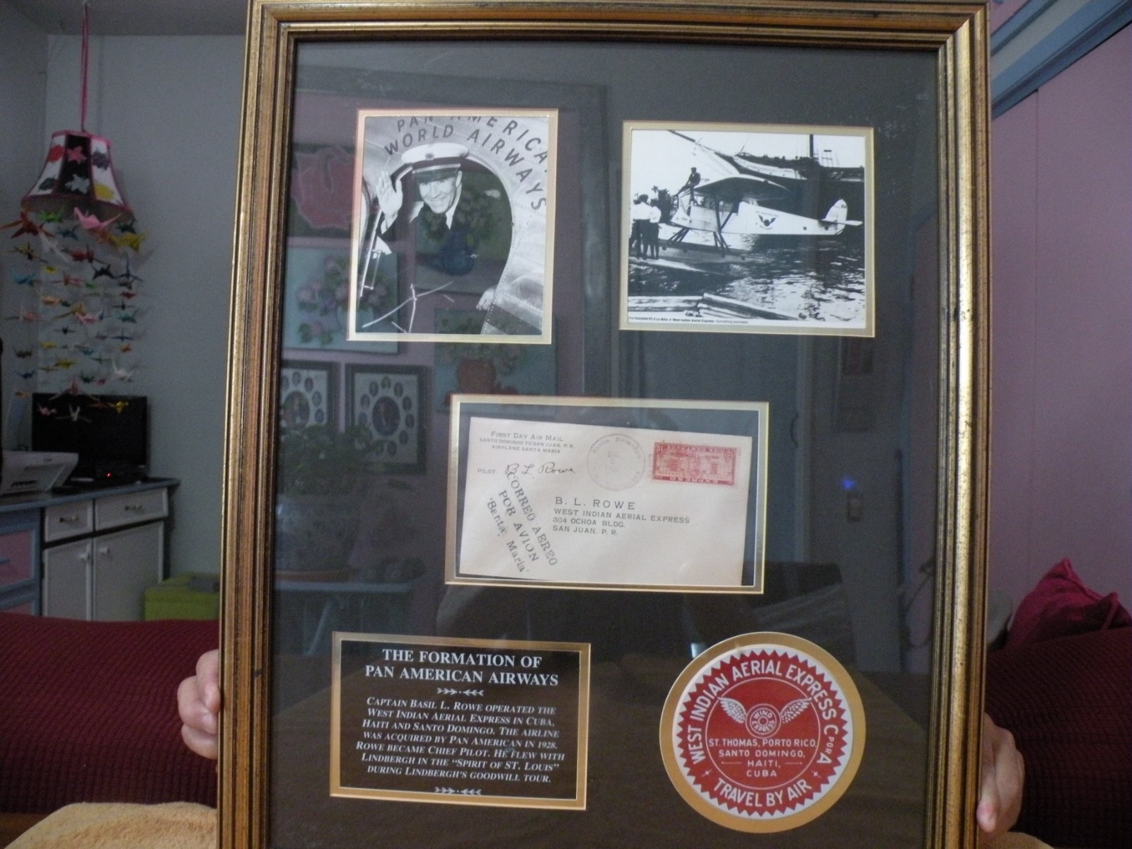 Basil L. Rowe autographed first day cover Pan-Am collection 1927-1928 with COA Basil L. Rowe autographed first day cover Pan-Am collection 1927-1928 with COA