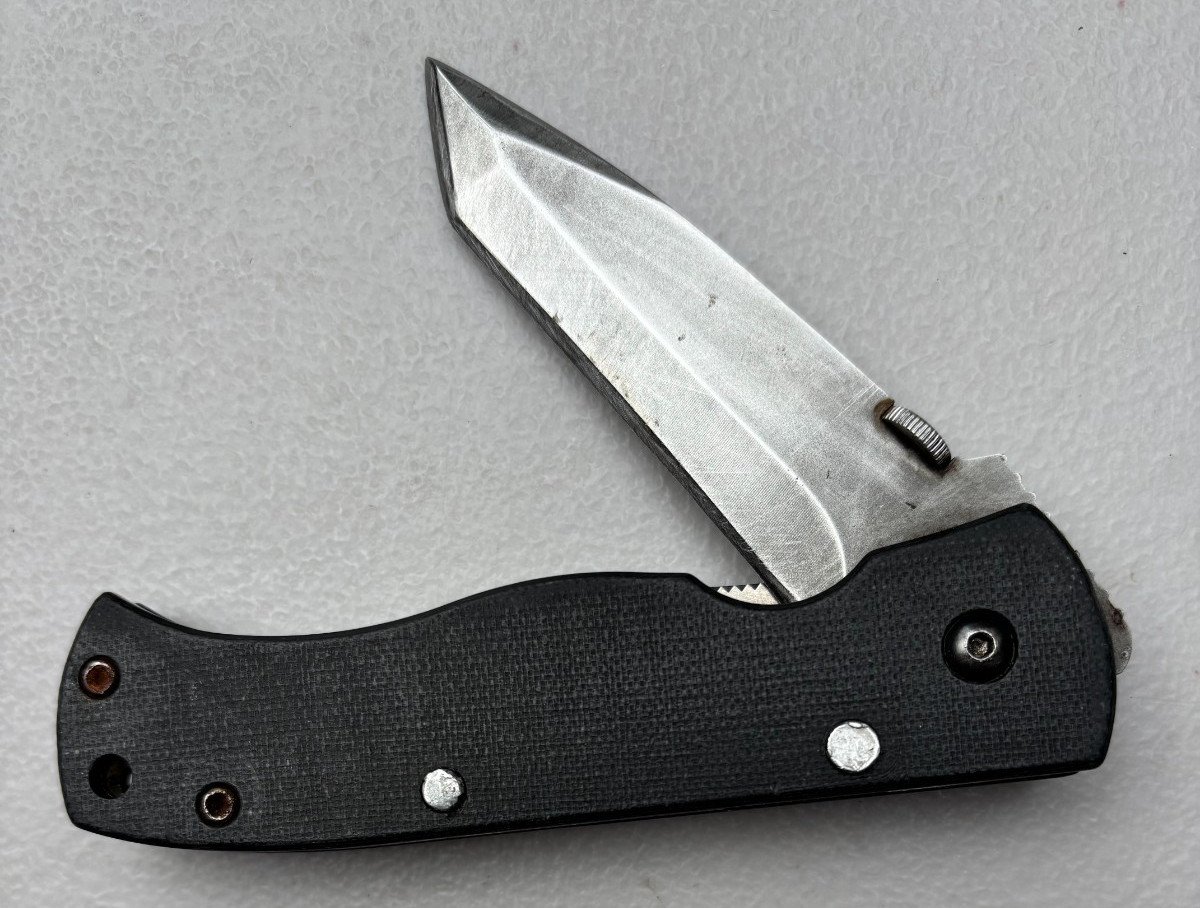 Vintage USED Benchmade Emerson Spec War Model ATS-34 knife Tanto Blade Vintage USED Benchmade Emerson Spec War Model ATS-34 knife Tanto Blade
