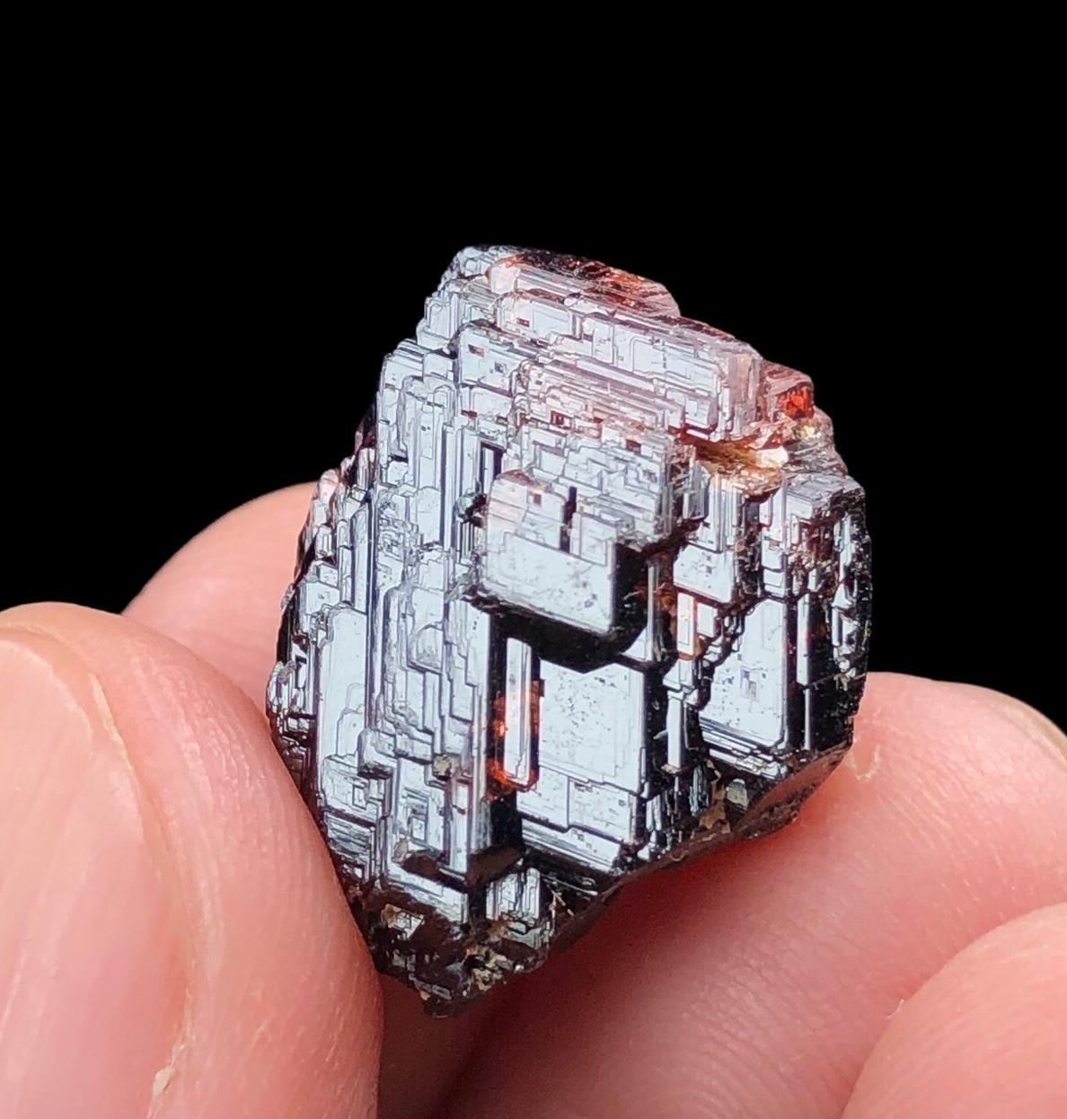 Etched Spessartine Garnet Crystal | Skardu Pakistan | Natural Collector Mineral