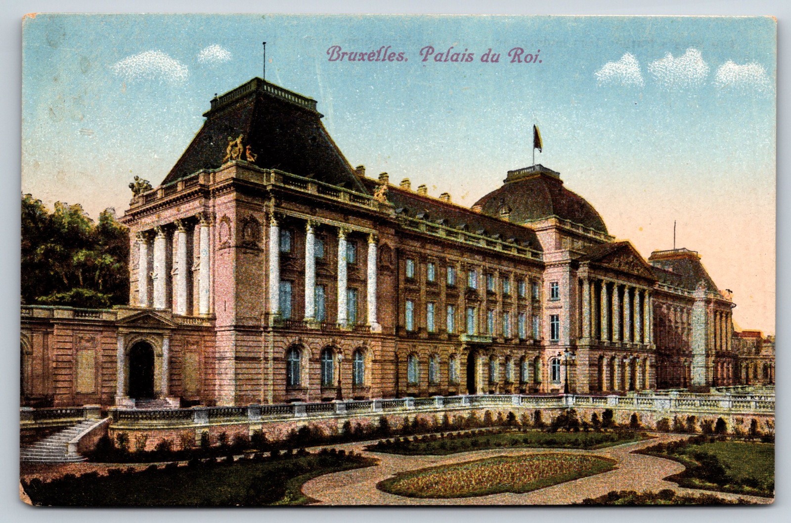 The Royal Palace Of Brussels Belgium Vintage Postcard The Royal Palace Of Brussels Belgium Vintage Postcard