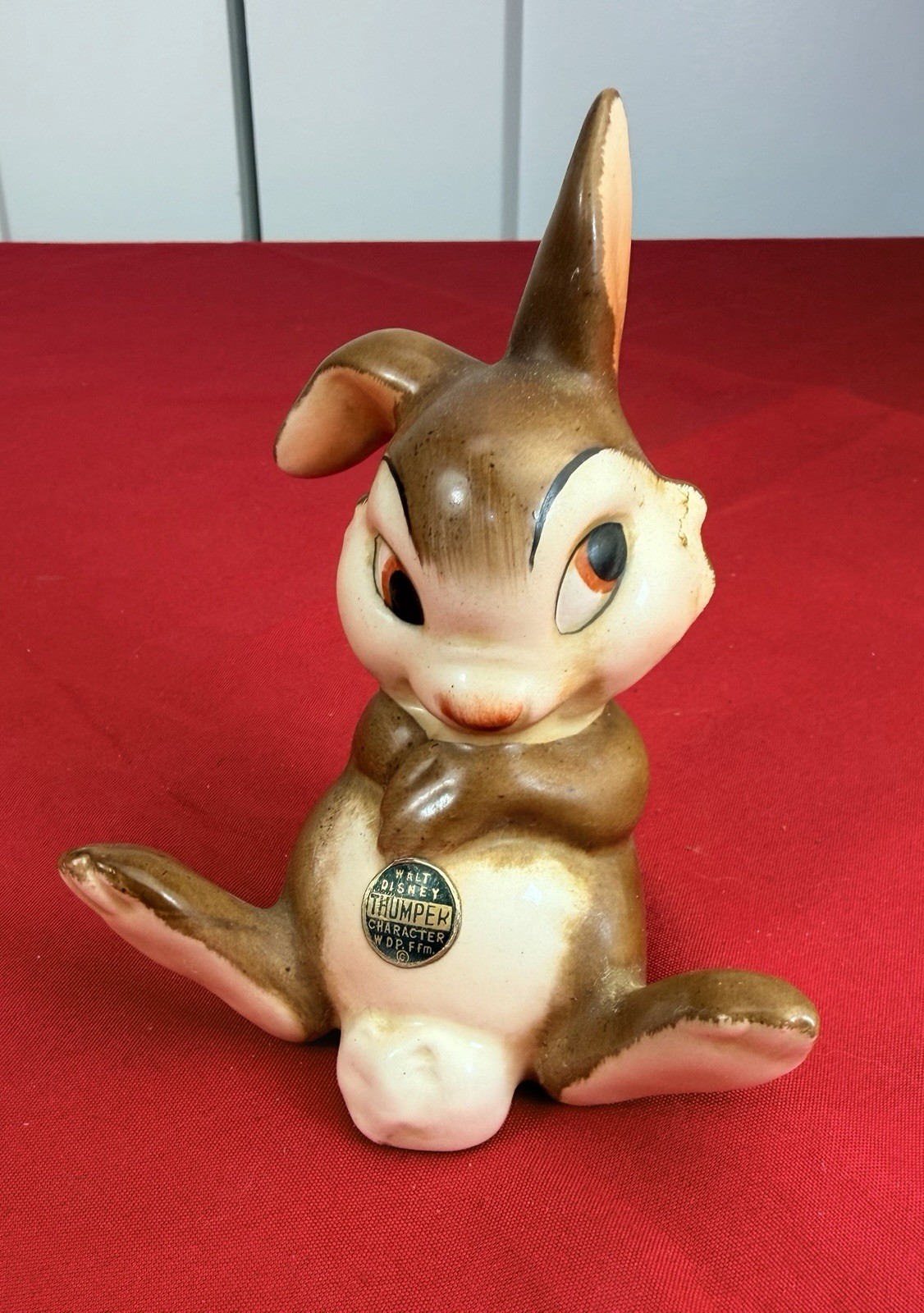 Vtg Goebel Disney Thumper Bambi Figurine TMK-3 W Germany Original Label 4”