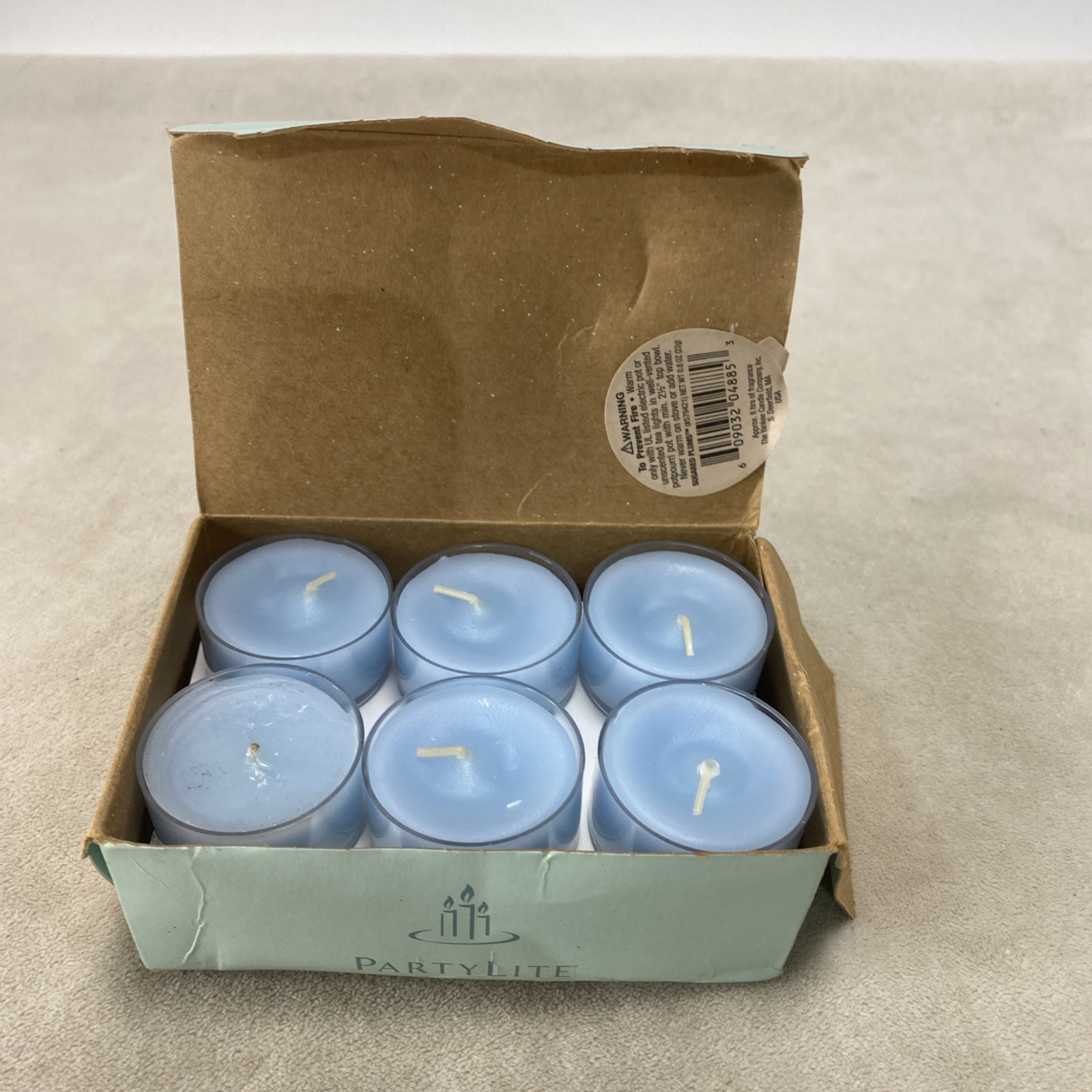 Partylite Sky Blue Tealights Candles V0465 12 Candles Wedding Home Decor Partylite Sky Blue Tealights Candles V0465 12 Candles Wedding Home Decor