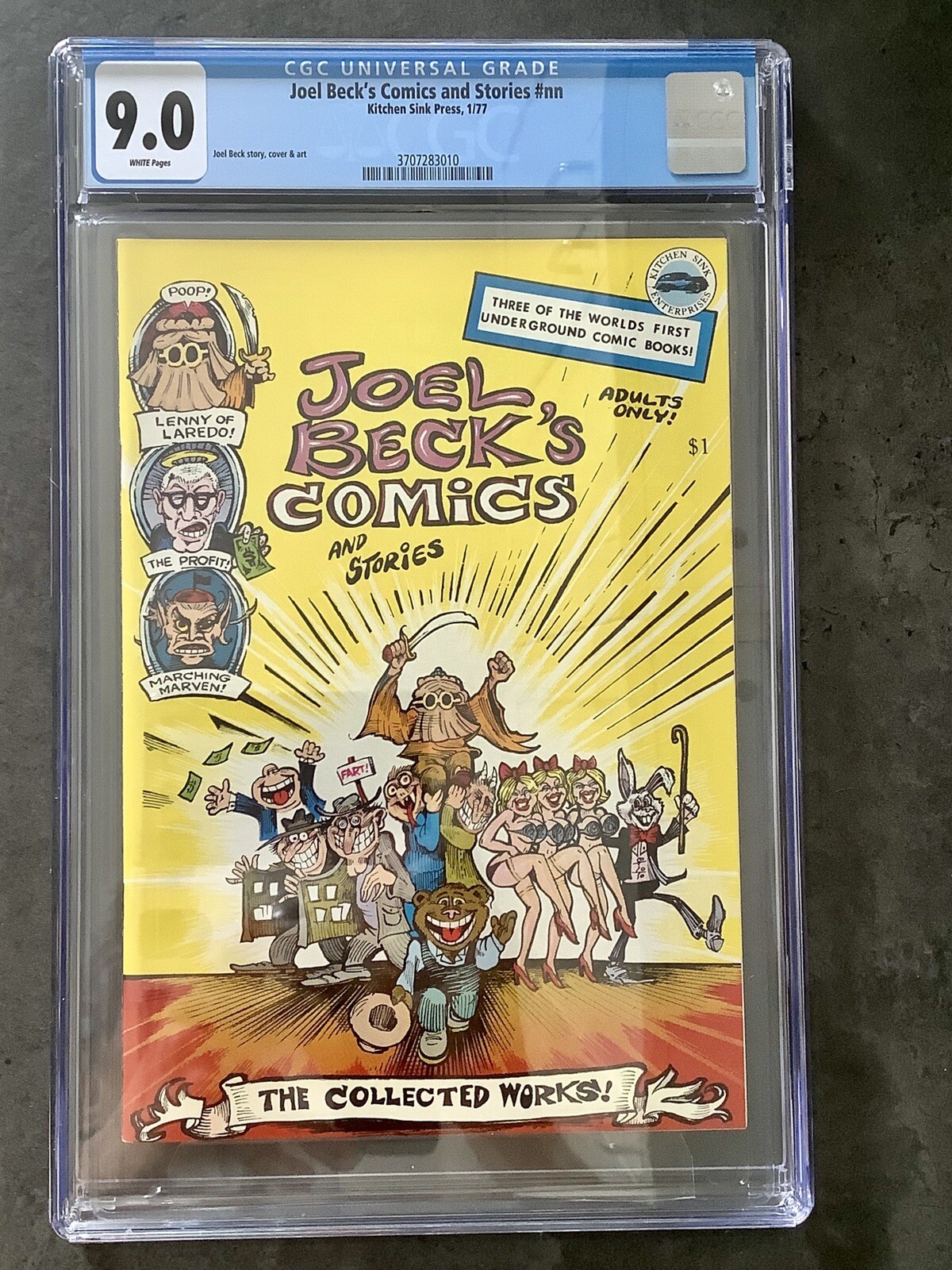JOEL BECK’S COMICS AND STORIES #NN CGC 9.0 (1977) KITCHEN SINK PRESS