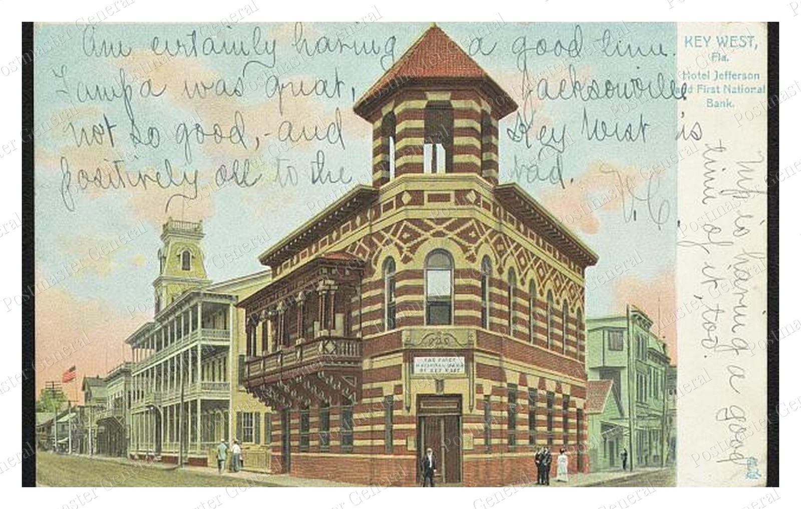 Key West Florida Hotel Jefferson Standard Postcard COPY RPPC Key West Florida Hotel Jefferson Standard Postcard COPY RPPC