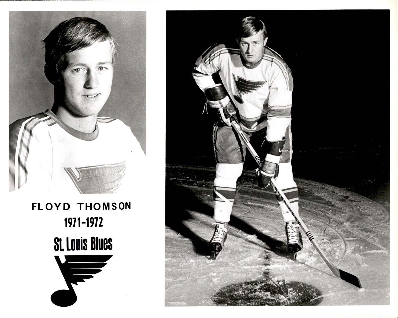 PF17 Original Photo FLOYD THOMSON 1971-72 ST LOUIS BLUES NHL HOCKEY LEFT WING PF17 Original Photo FLOYD THOMSON 1971-72 ST LOUIS BLUES NHL HOCKEY LEFT WING