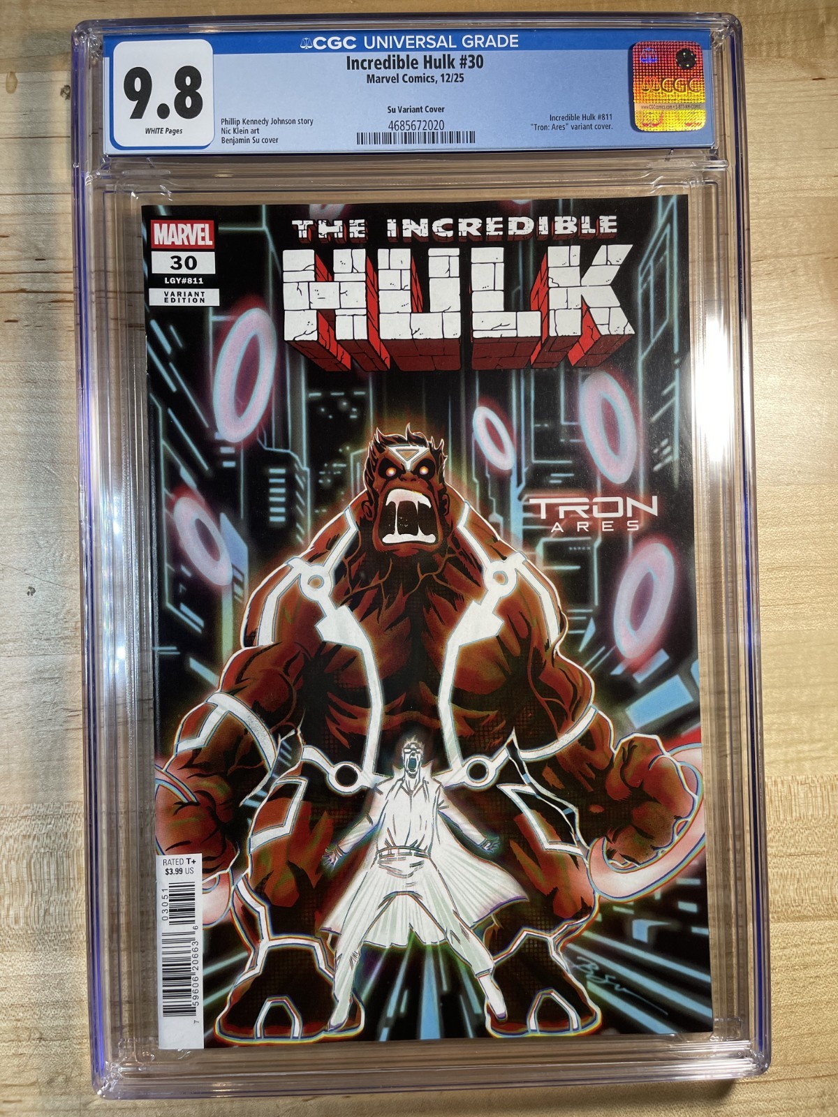 INCREDIBLE HULK 30 SU TRON VARIANT CGC 9.8 FIRST INFERNAL HULK