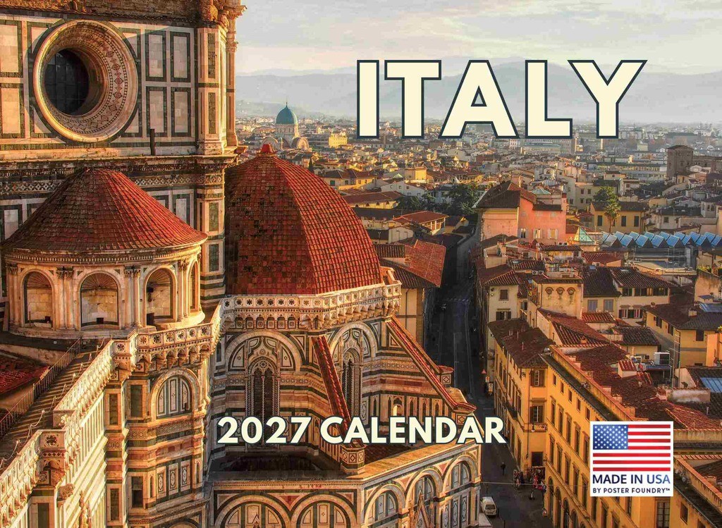 Italy Calendar 2027 Italian Gifts Monthly Wall Calender 12 Month 12x18 Italy Calendar 2027 Italian Gifts Monthly Wall Calender 12 Month 12x18
