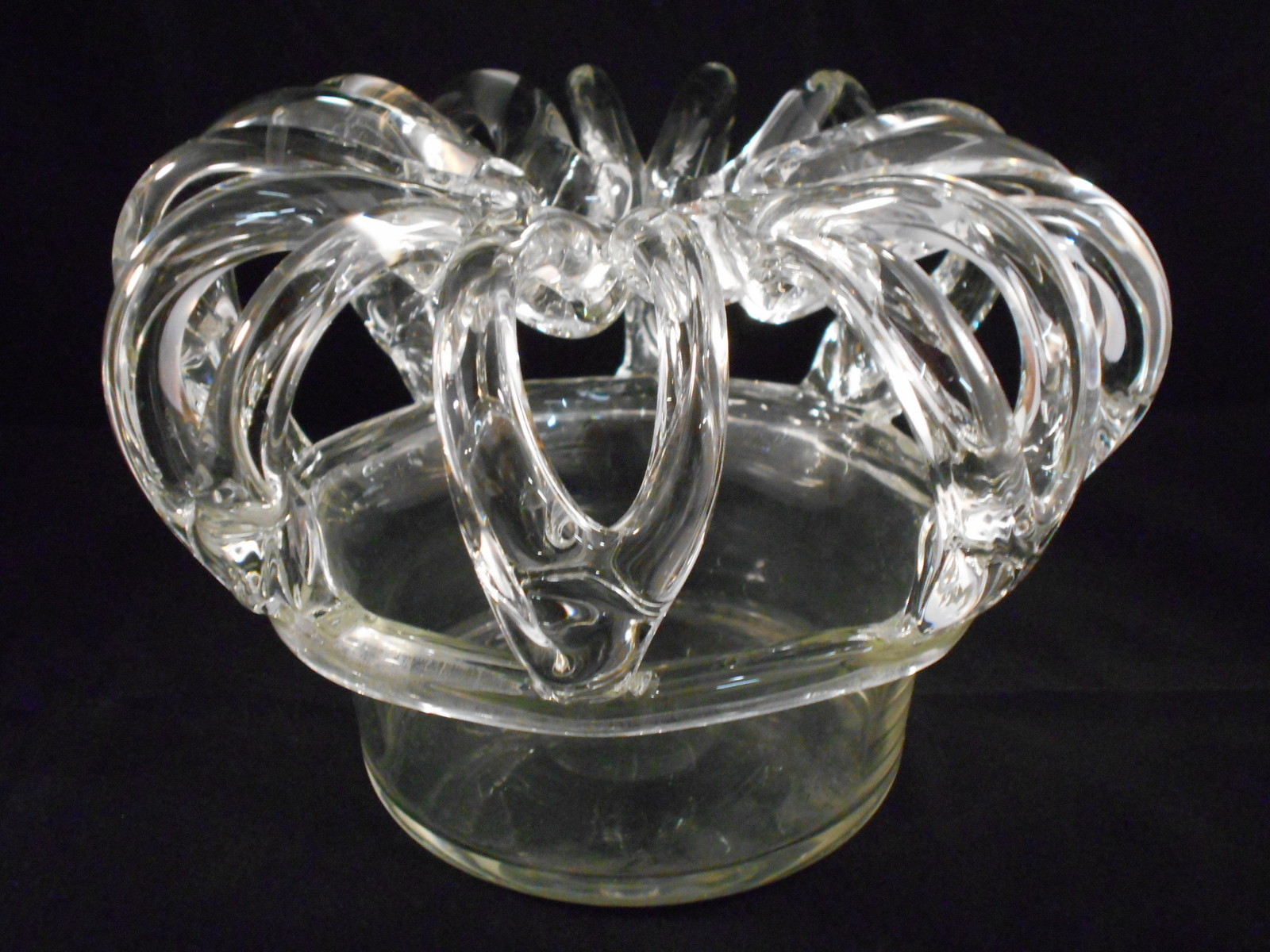 Circa 1936 Art Glass Crown Vase
