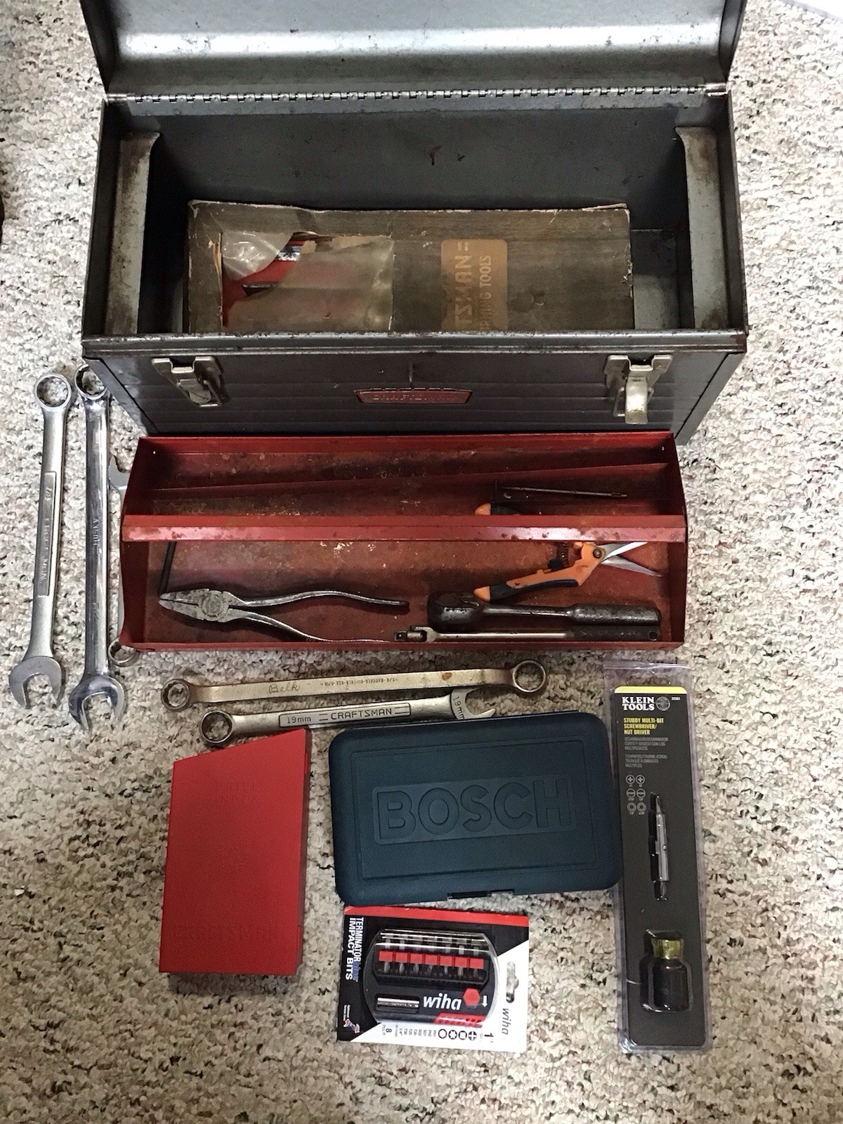 Huge Lot Of Tools Some USA Made, Craftsman USA Toolbox, Bosch, Klein, USA Wrench Huge Lot Of Tools Some USA Made, Craftsman USA Toolbox, Bosch, Klein, USA Wrench