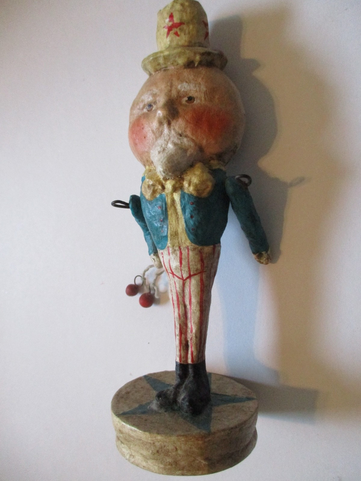 Debee Thibault Folk Art Uncle Sam (missing part) Debee Thibault Folk Art Uncle Sam (missing part)