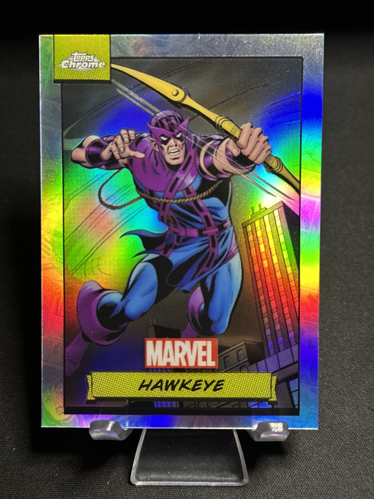 2024 Topps Chrome Marvel Hawkeye Refractor #49