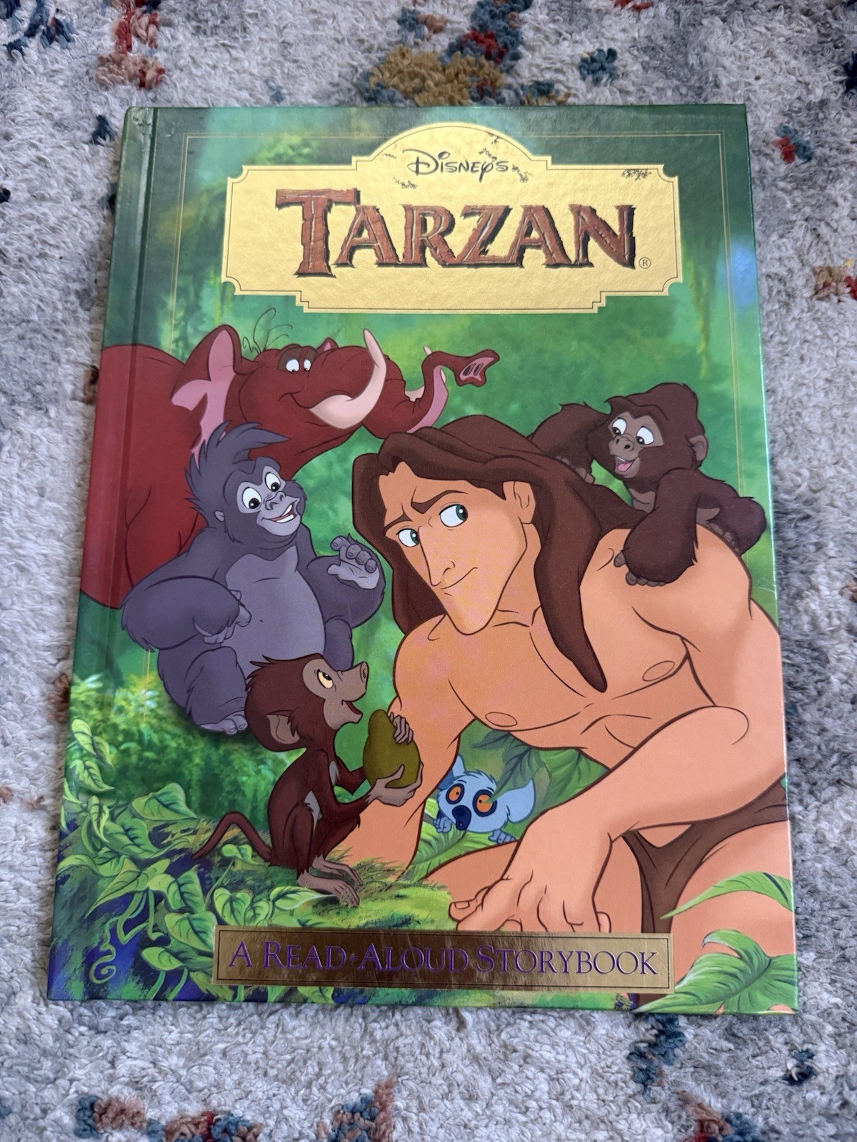 Disney’s Tarzan Read-Aloud Storybook 1999 Hardcover Vintage Children’s Book