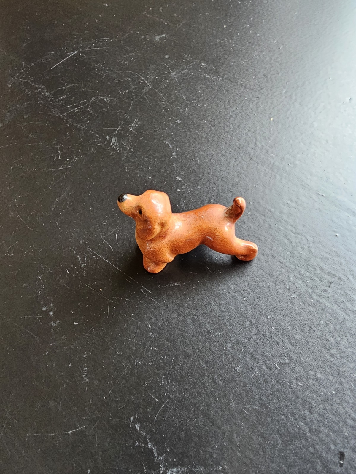 Vtg Miniature Ceramic Dog, West Germany