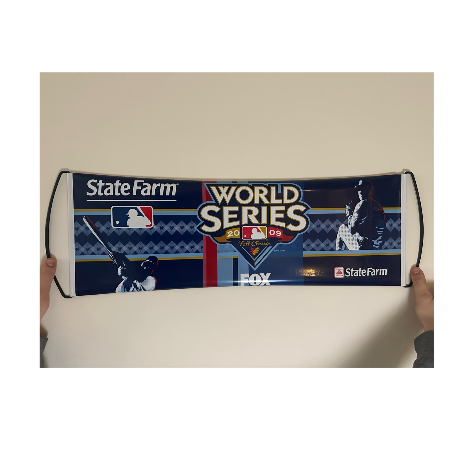 2009 World Series MLB NY Yankees  Spring Back Banner Sealed Lot