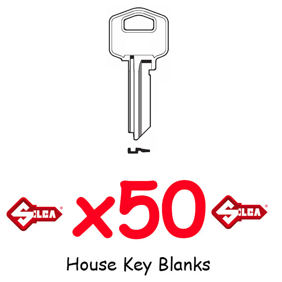 Silca Gainsborough House Key Blanks TE2  x50 BULKLOT - UNCUT - BRAND NEW 