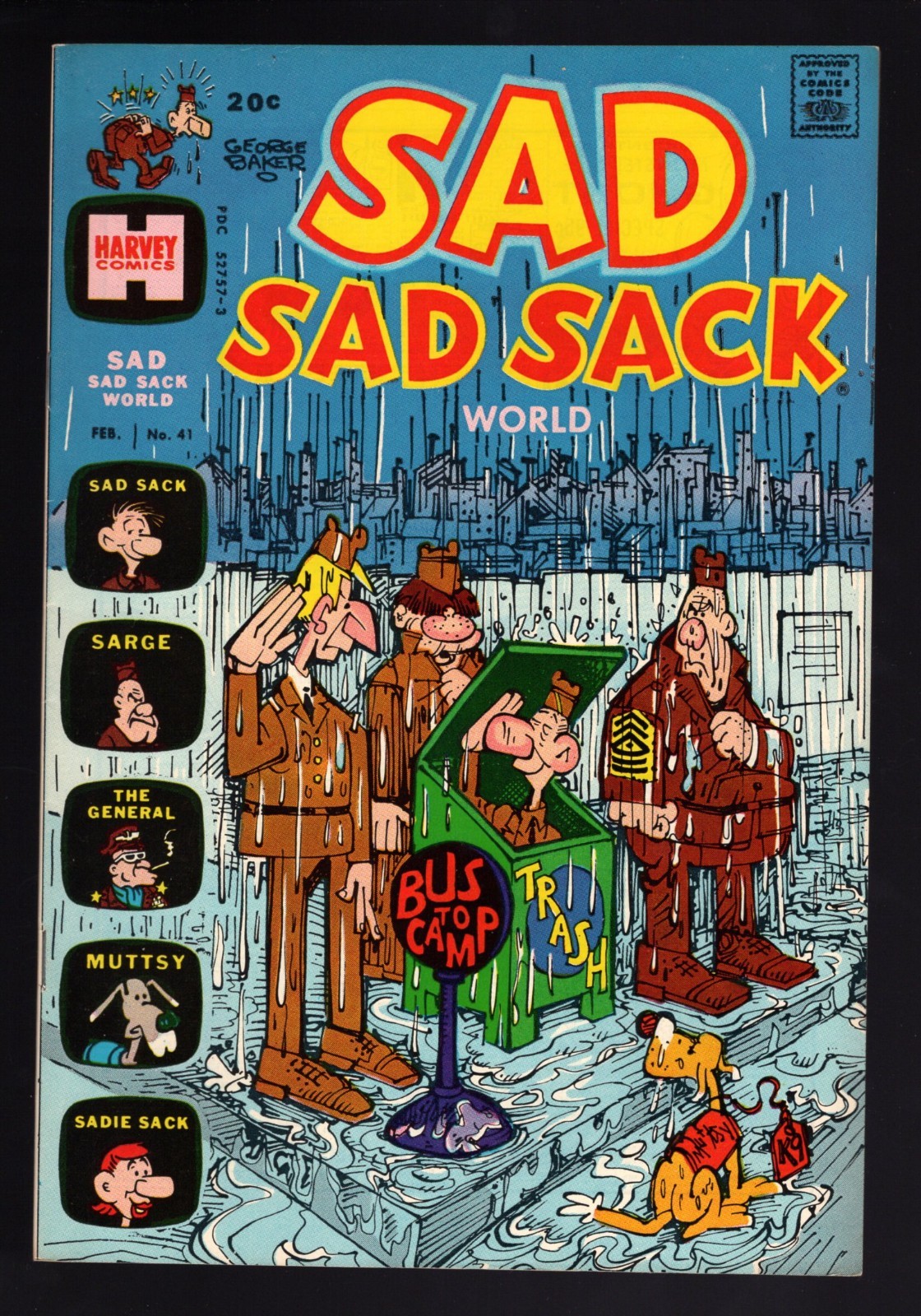 Sad Sad Sack World #41 & 42 -NM/NM- 1973 Glossy White -Harvey File Copies