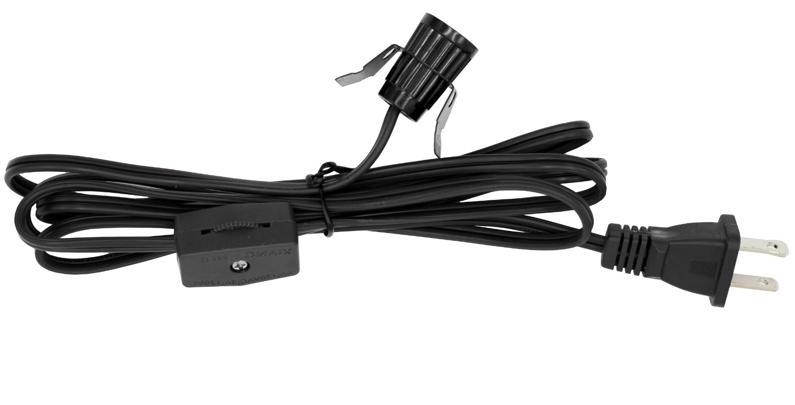 Black Single Light Replacement Clip in Lamp Cord for Christmas Village, Pumpkins Black Single Light Replacement Clip in Lamp Cord for Christmas Village, Pumpkins