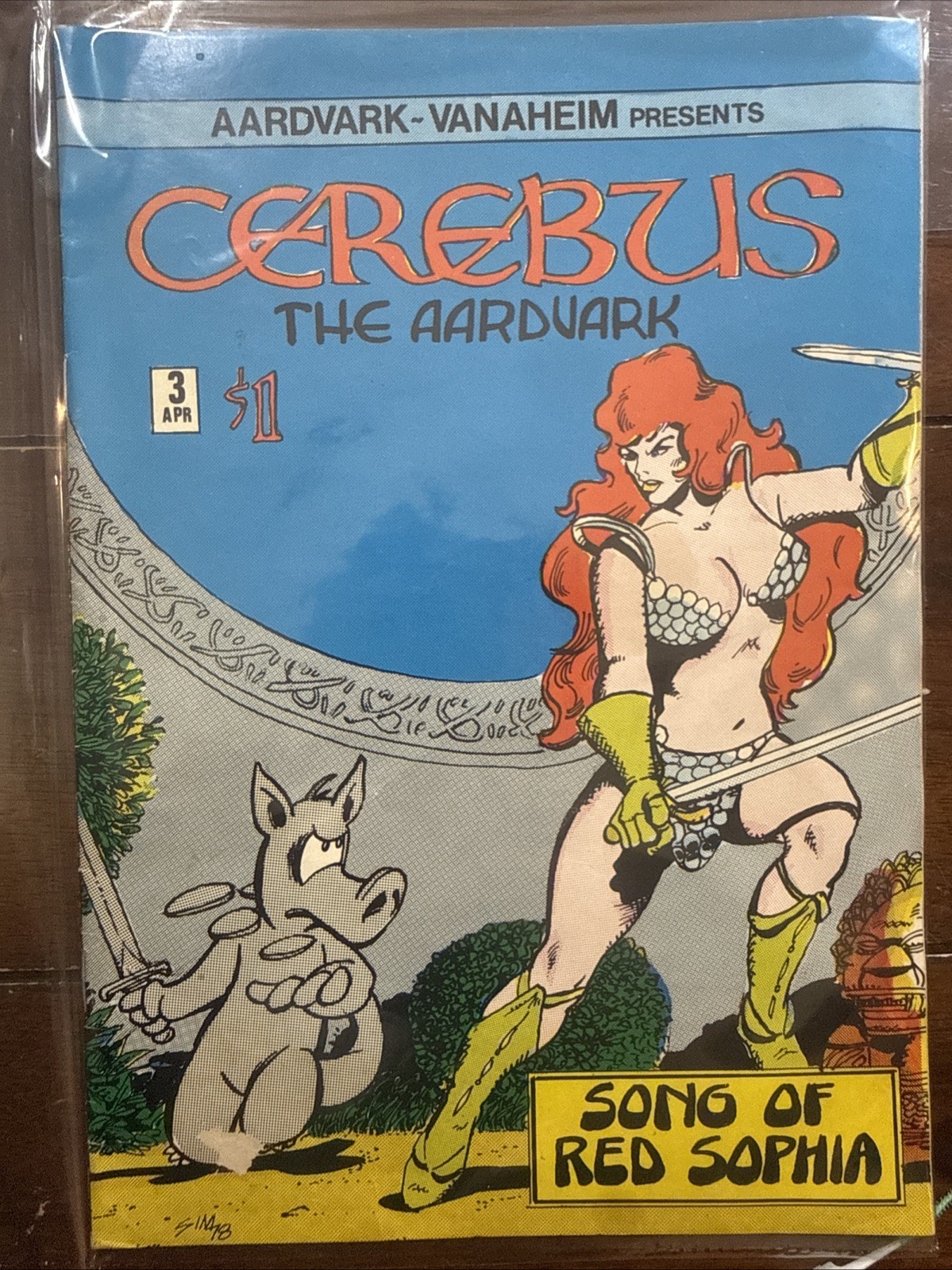 Cerebus the Aardvark #3 Comic Book 1978 1st Edition Rare Cerebus the Aardvark #3 Comic Book 1978 1st Edition Rare