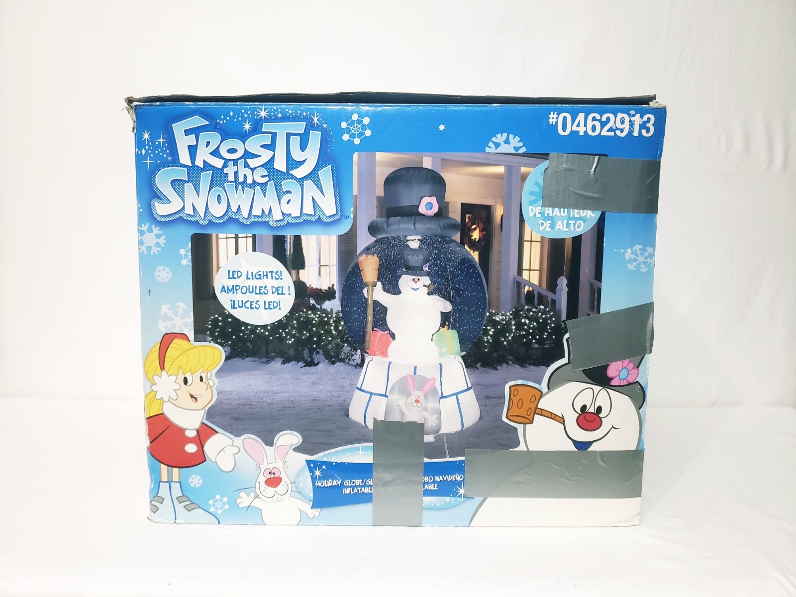 Rare Gemmy 2013 7.5ft Airblown Inflatable Frosty The Snowman Snowglobe 87537 Rare Gemmy 2013 7.5ft Airblown Inflatable Frosty The Snowman Snowglobe 87537