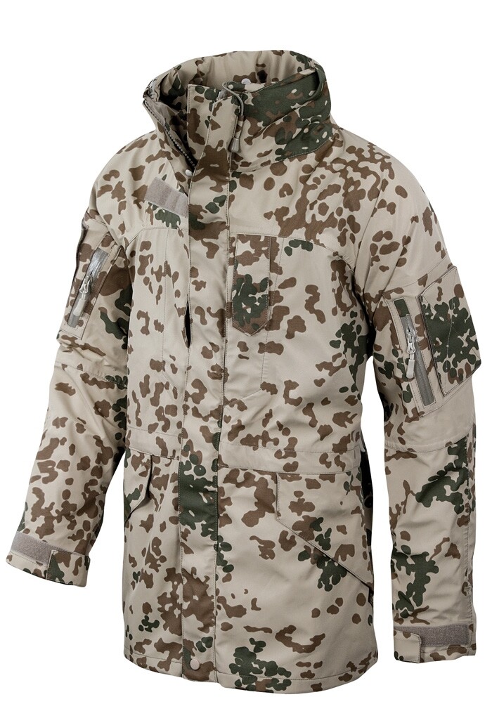 Bundeswehr Desert German Army Outdoor Military Wet Weather Jacket Tropentarn Sz L