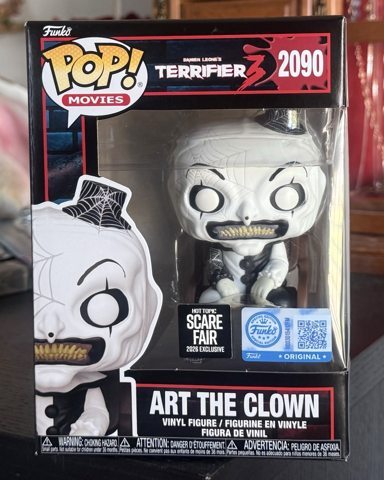 Funko Pop: ART the CLOWN #2090 Hot Topic Scare Fair 2026 Exclusive IN HAND Funko Pop: ART the CLOWN #2090 Hot Topic Scare Fair 2026 Exclusive IN HAND